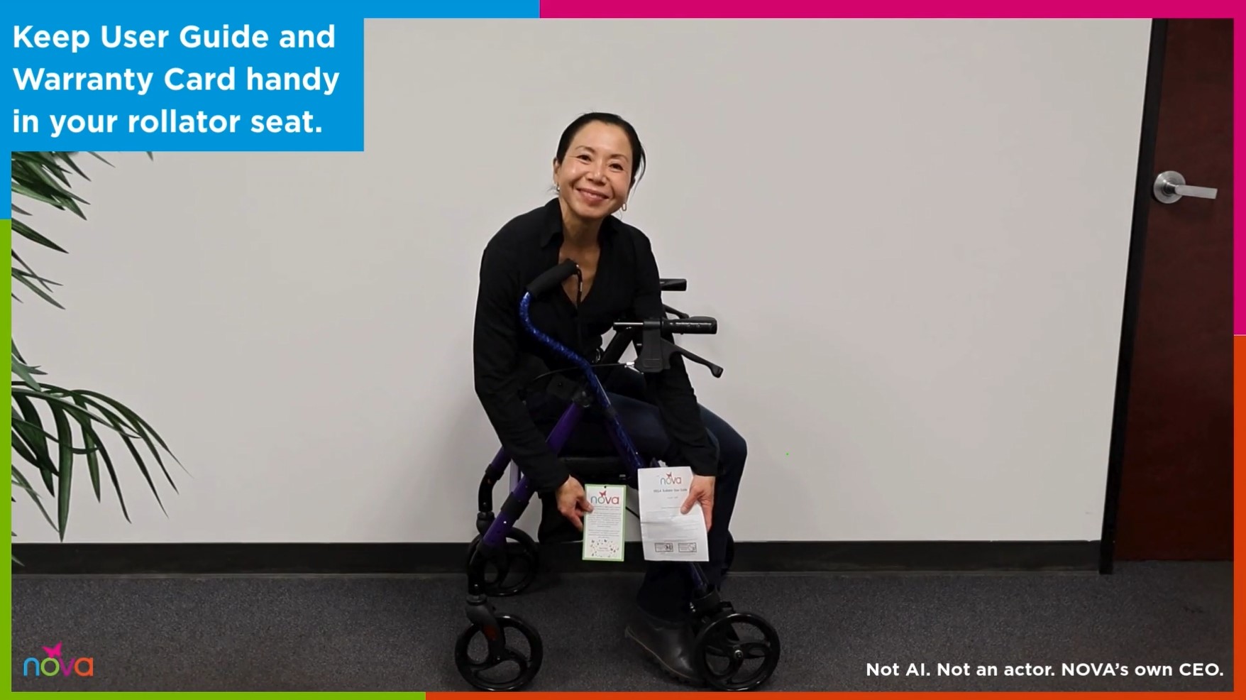 Amazon.com: NOVA Vega Rollator Walker - Lightweight 18 lb Folding